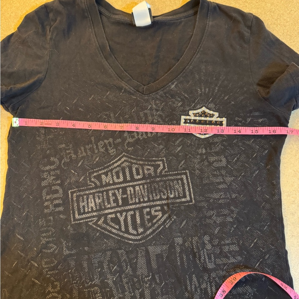Harley-Davidson Charcoal V-Neck Tee - Picture 7 of 9
